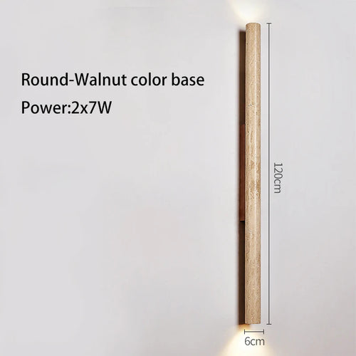 Long stone LED wall light - vue 21 sur 21