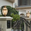 lampe de jardin classique en laiton éclairage extérieur étanche rétro