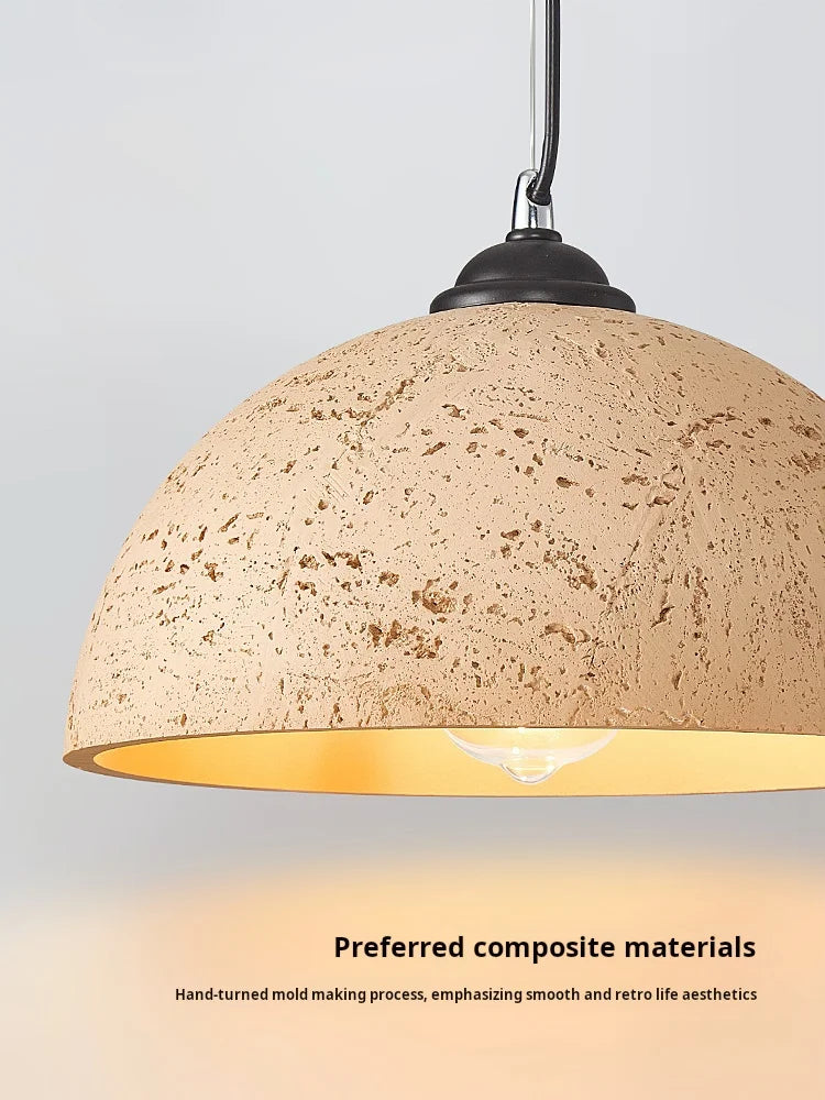 Japanese wabi sabi chandelier for modern Nordic decor - vue 4 sur 11