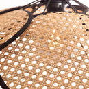 Retro rattan floor lamp with Chinese design for indoor decor