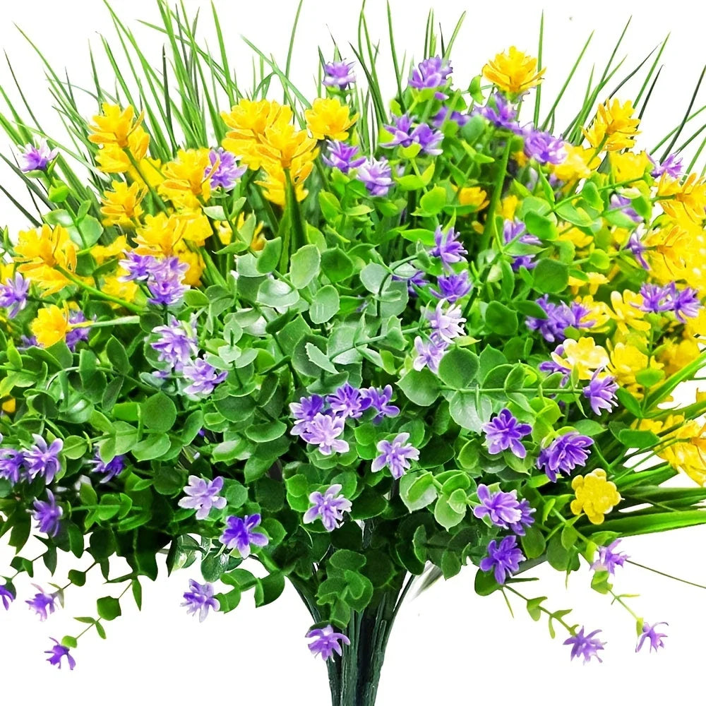 Uv resistant artificial flowers for outdoor and garden