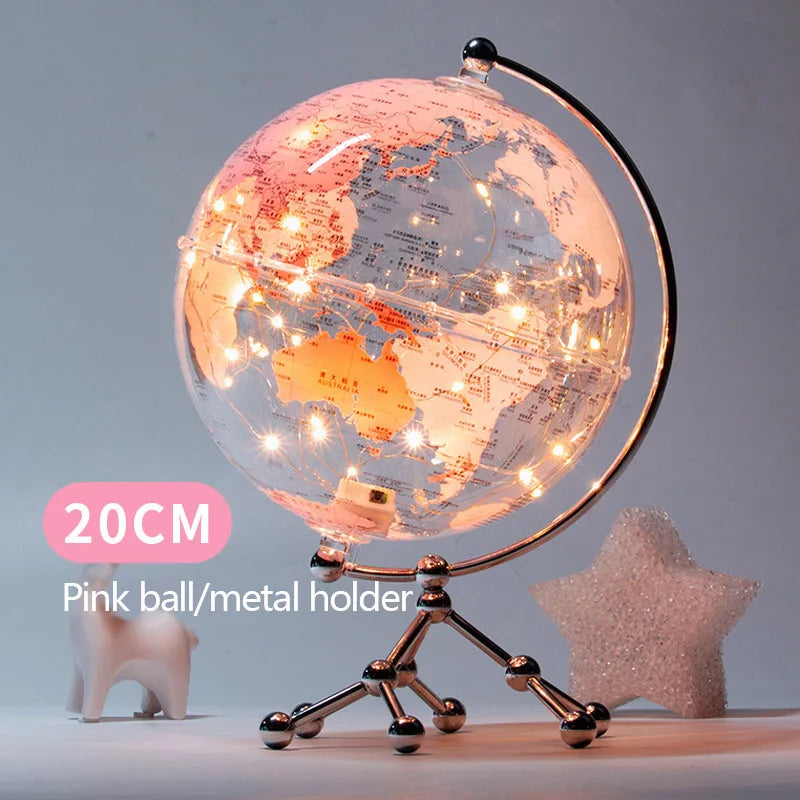 battery-operated starry globe light garland for decoration
