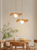 Japanese style wooden pendant light for interior decoration