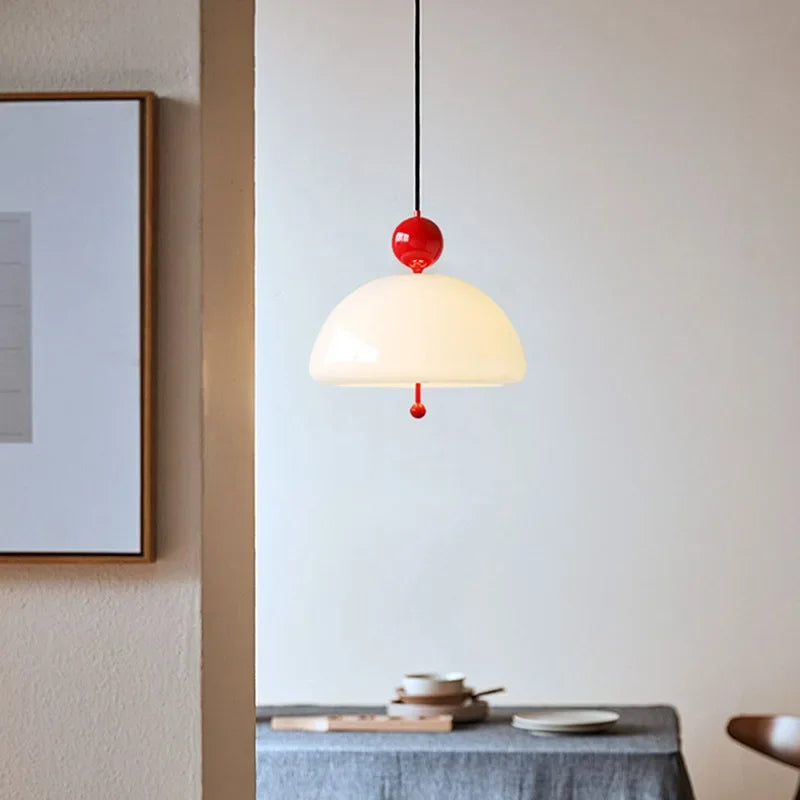 Medieval retro cream glass chandelier for elegant interiors - vue 3 sur 11