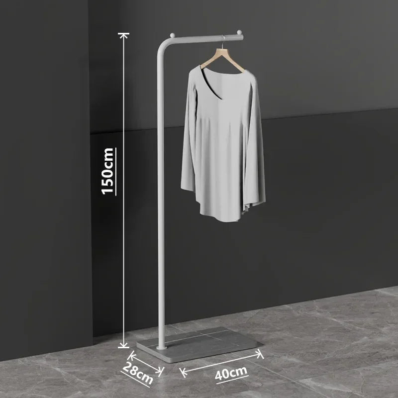 lightweight and modern Nordic clothes rack for stylish storage - vue 15 sur 41