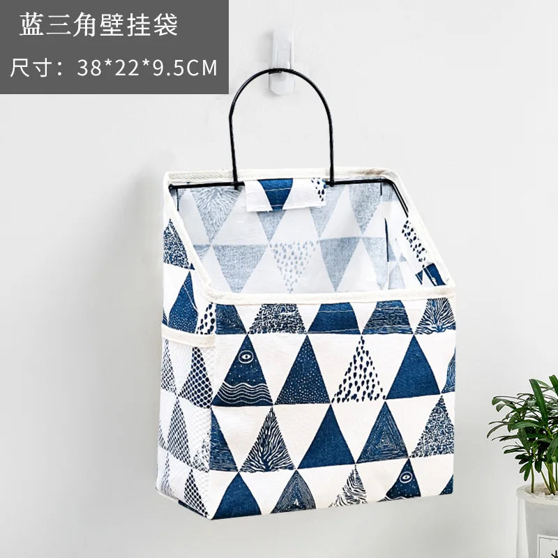 fabric wall storage bag for books and magazines