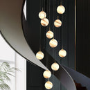 Colourful globe chandelier for modern and elegant lighting
