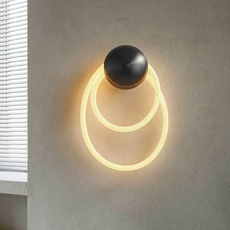 Creative distinctive silicone LED ring wall light 3000K