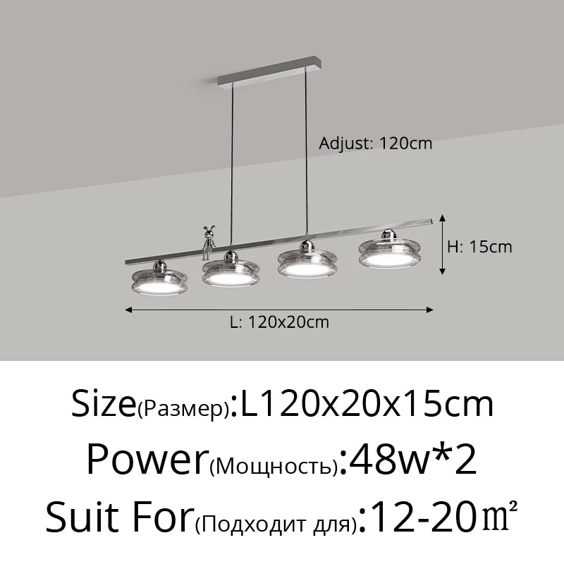 Italian minimalist pendant light for modern indoor lighting - vue 12 sur 14