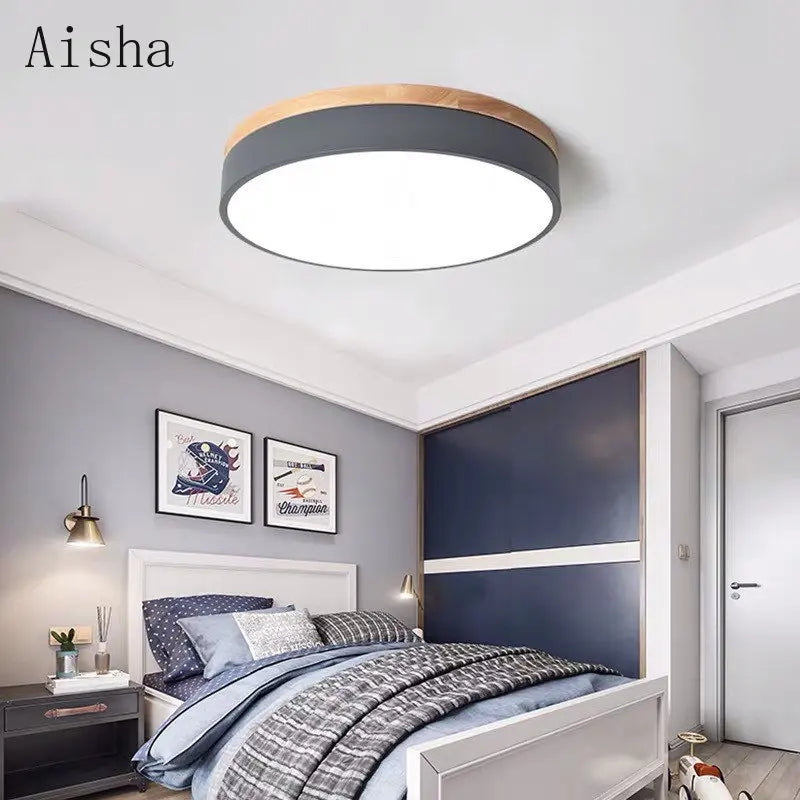 Modern round multicolour nordic LED surface mount ceiling light