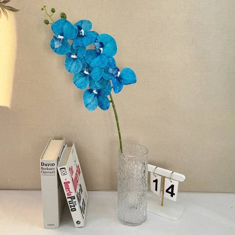 Artificial butterfly orchid 7 heads elegant floral decoration - vue 28 sur 40