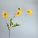 Artificial poppy flower bouquet for home, garden, and party decoration