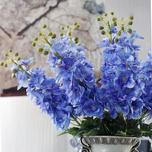 Artificial delphinium hyacinth flowers for wedding decoration - vue 6 sur 12