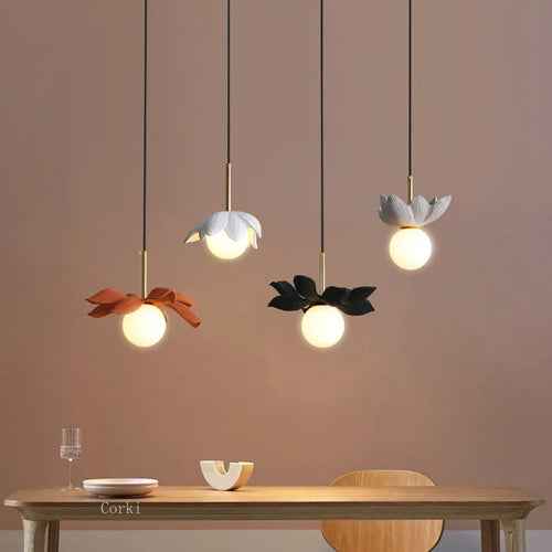 modern resin pendant light for elegant interior decoration - vue 3 sur 22