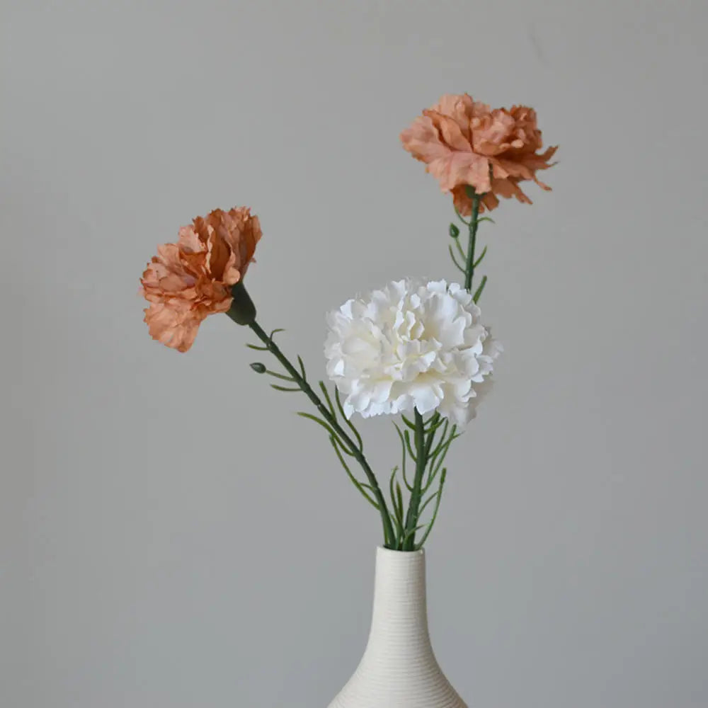 Autumn artificial carnation floral arrangement for festive decorations