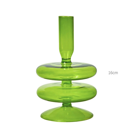 Nordic glass candle holders for weddings and decorative gifts - vue 12 sur 16