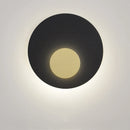 Decorative nordic style golden moon LED wall light