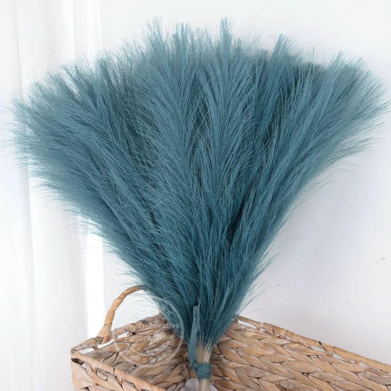 Set of artificial pampas grass bouquets for indoor decoration - vue 13 sur 15