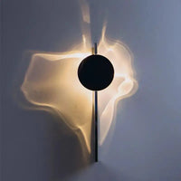 Chrome stainless steel LED wall light with science fiction style