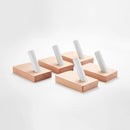 wooden hook without perforation for towel and keys