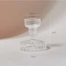 Clear glass candleholder modern nordic home decor