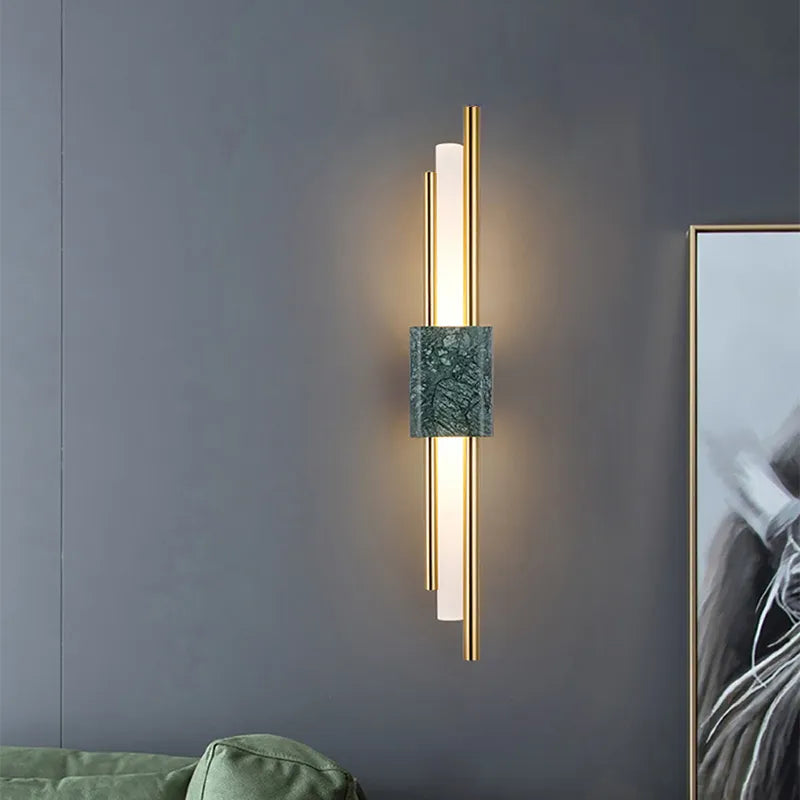Modern decorative marble LED wall light