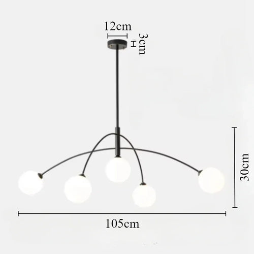 Modern minimalist LED pendant light for elegant interiors - vue 9 sur 8