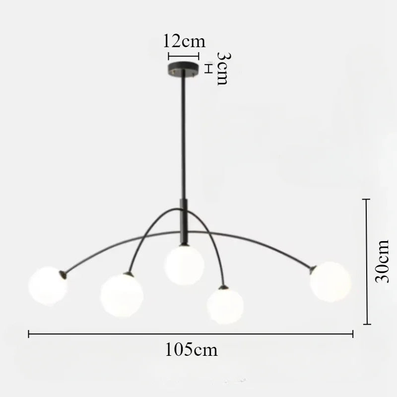 Modern minimalist LED pendant light for elegant interiors - vue 8 sur 8