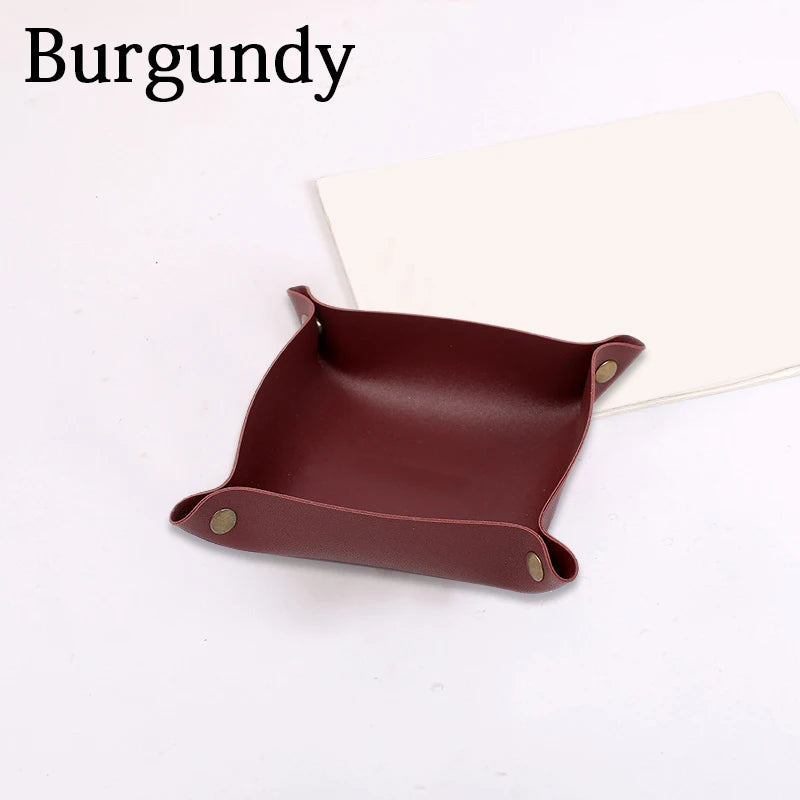 Nordic leather storage tray versatile desk organiser - vue 14 sur 16