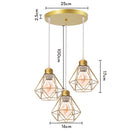 Modern pendant with LED heads for contemporary interiors