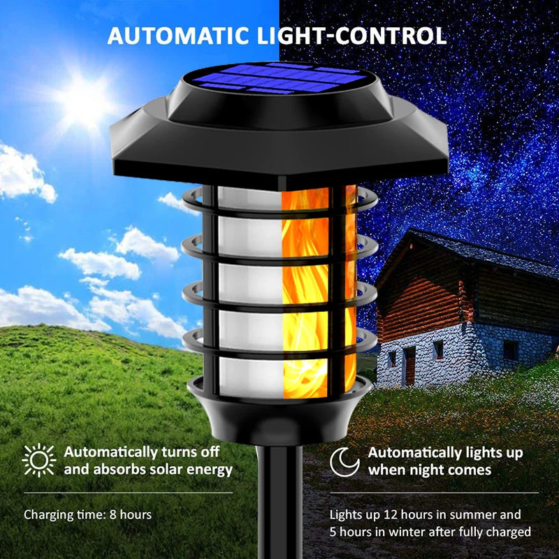 Solar LED lamp for outdoor garden decoration - vue 10 sur 12