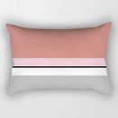 Yellow and red nordic geometric cushion cover 30 x 50 cm