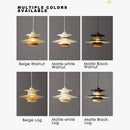 Danish design retro walnut LED pendant light