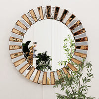round decorative wall mirror for a contemporary style
