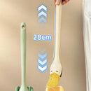 Creative wall-mounted duck toilet brush space-saving