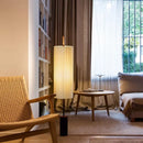 Fabric LED floor lamp wabi sabi modern decor