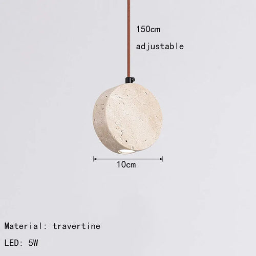 Contemporary natural stone pendant light for modern interiors