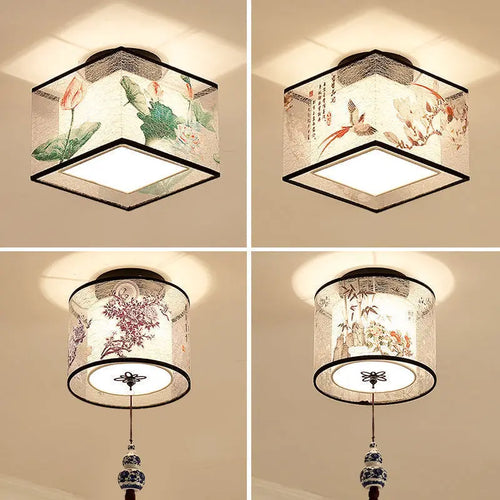 Chinese style ceiling light for hotel, villa entrance hall and balcony - vue 2 sur 20