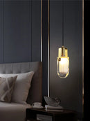 Nordic design copper crystal chandelier for elegant interiors