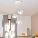 metal pendant lamp globe lampshade modern industrial style