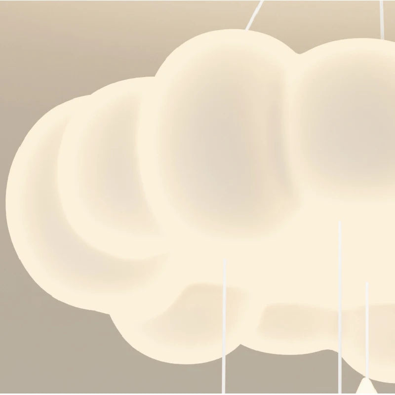 Modern romantic cloud chandelier for children's bedroom interior decoration - vue 6 sur 12