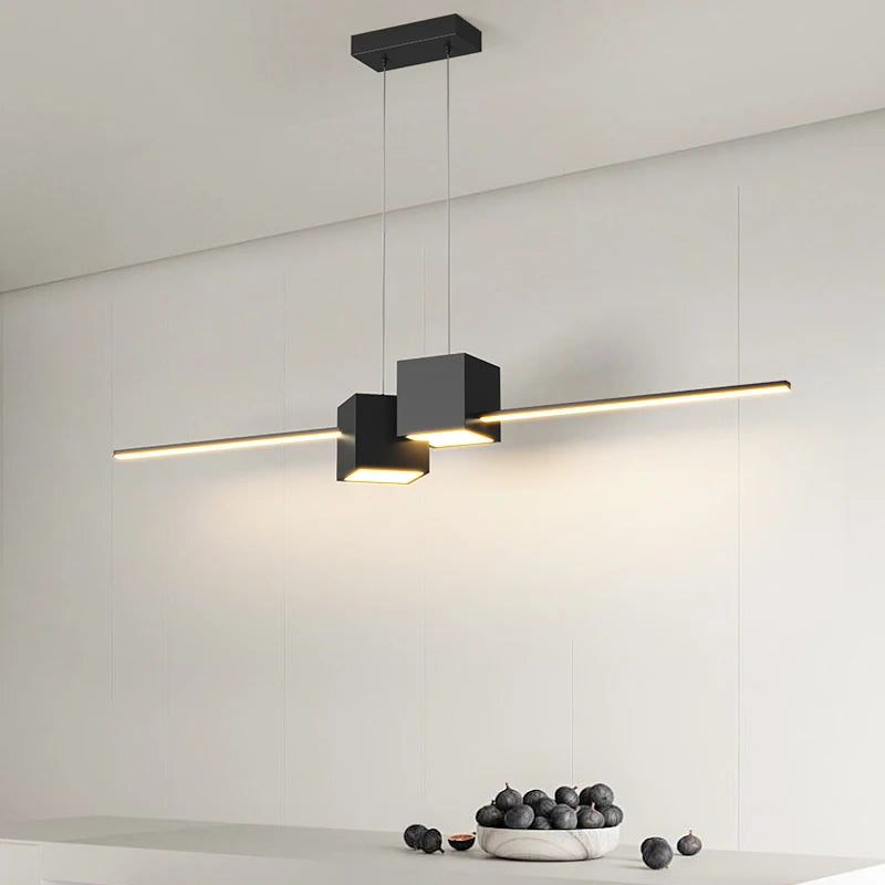 Minimalist LED chandelier for modern indoor lighting