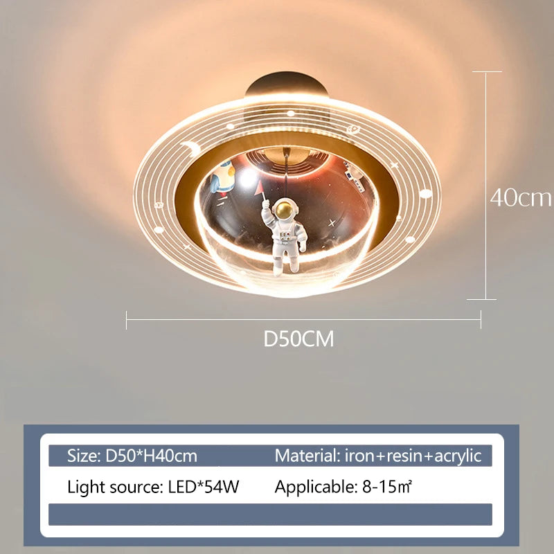 creative astronaut led ceiling light for children's room new collection