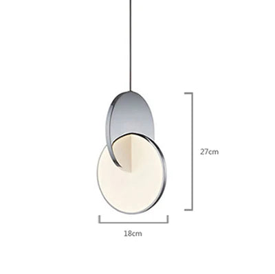 Nordic creative bar restaurant post-modern simple bedroom bedside designer single head net red light luxury art chandelier - vue 9 sur 13