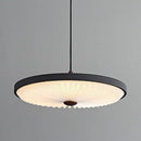 Modern round pleated LED pendant chandelier high quality