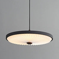 Modern round pleated LED pendant chandelier high quality