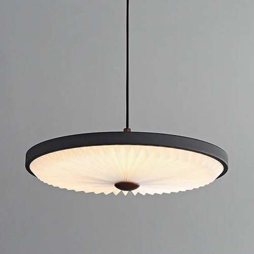 lustre moderne rond avec barre led plissée de haute qualité - vue 2 sur 7