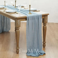 Bohemian cotton gauze table runner wedding decoration