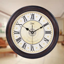 classic silent retro wall clock in abs quartz