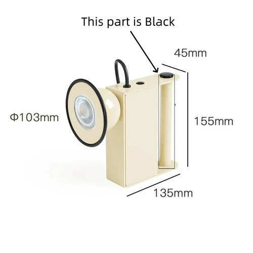 Minibox magnetic wall light Italian retro style - vue 11 sur 15